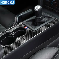 for ford mustang gt s197 2005 2009 multicolor carbon fiber sticker gear box shift panel water cup frame interior car accessories