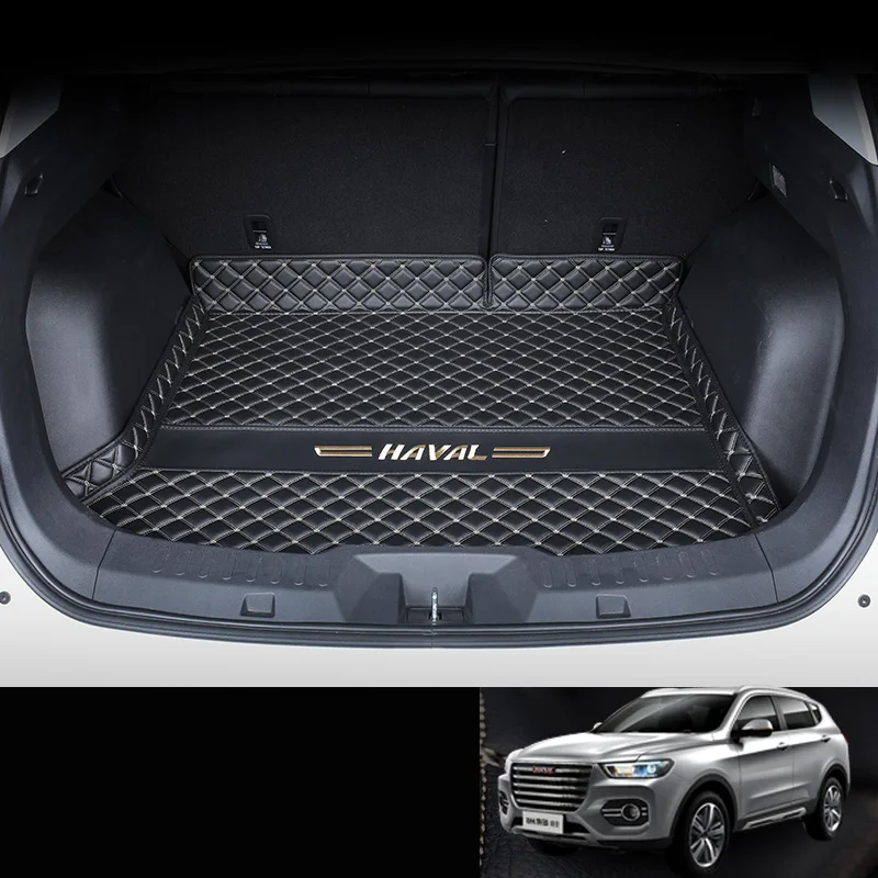 

Lsrtw2017 for great wall haval h6 leather car mat cargo trunk 2018 2019 2020 interior boot accessories case
