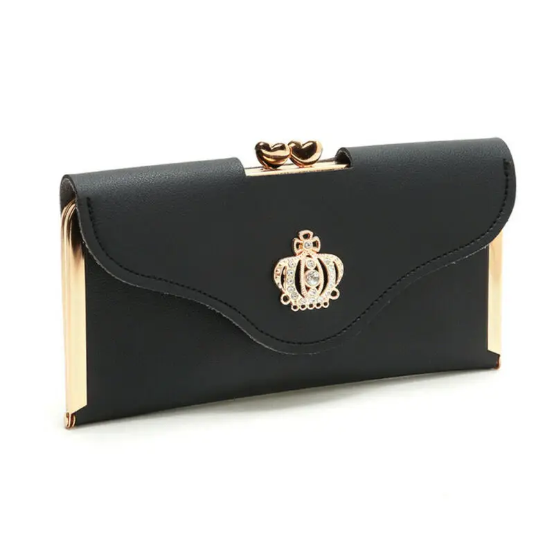 

Women Wallet Clutch PU Leather Wallet Long Card Holder Lady Phone Bag Case Purse /BY