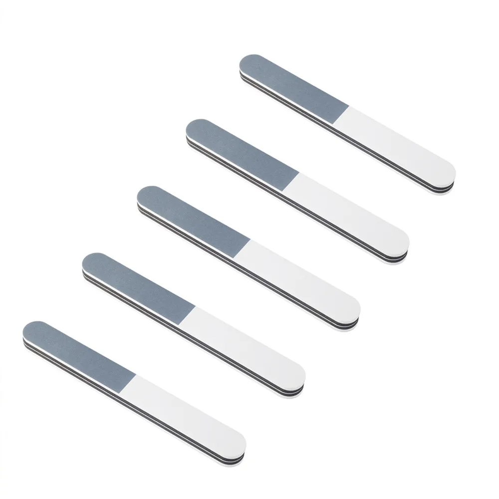 

5 Pack Sanding Sponge Nail Buffer Files Block Grinding Polishing Bar Military Model 600/1200/3000 Grits 3 Sides
