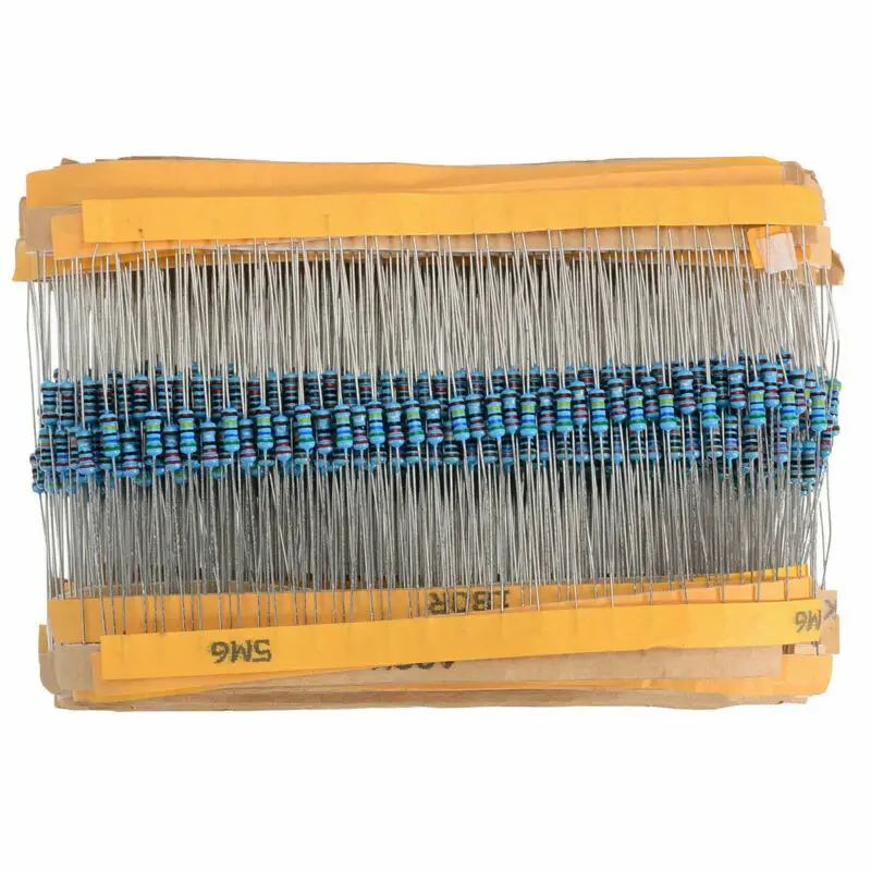 

1280pcs 64 values 1 ohm - 10M ohm 1/4W Metal Film Resistors Assortment Kit