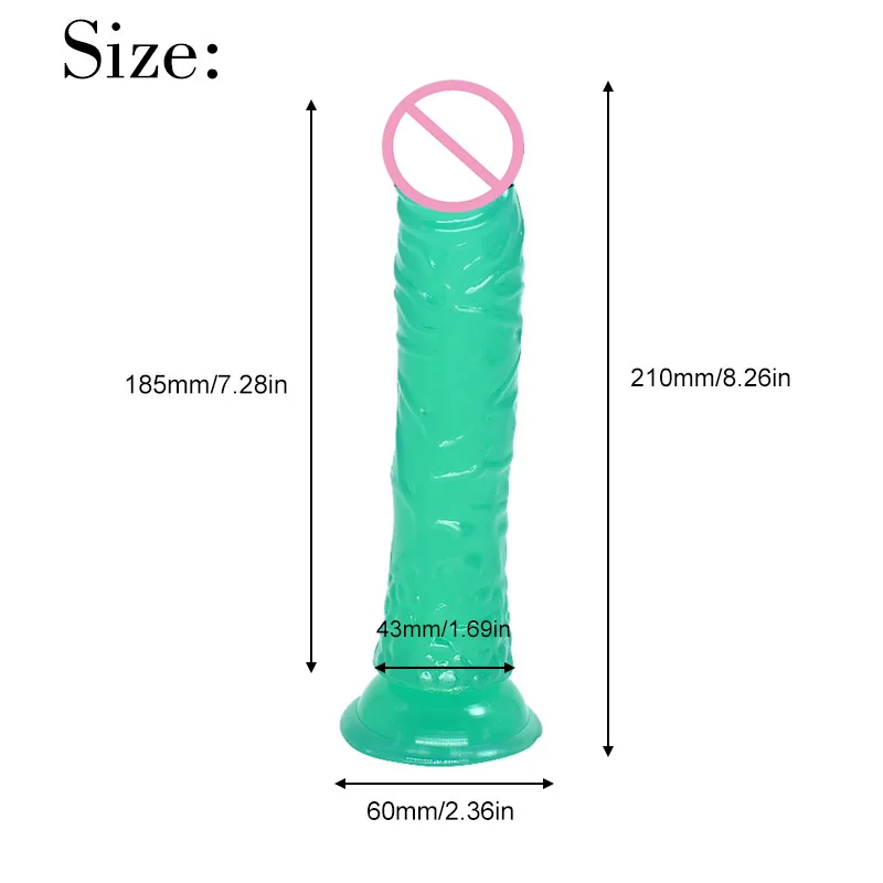 Мягкий гелевый фаллоимитатор реалистичный анальный всасывание пениса мужской