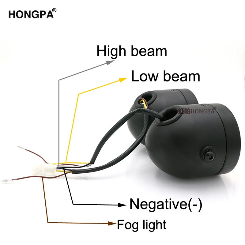 Черная мотоциклетная двойная передняя фара лампа с кронштейном подходит для Harley