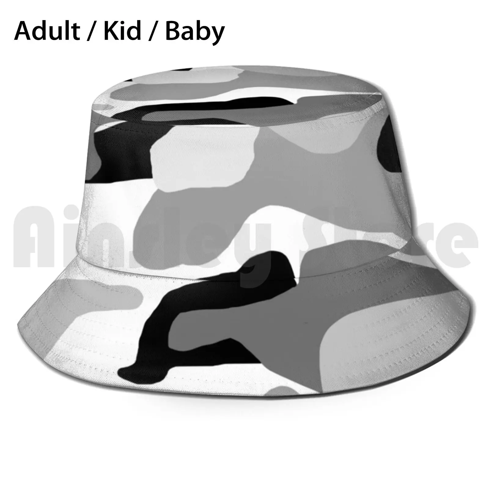 

Панама с черно-белым камуфляжным принтом для взрослых и детей, детские пляжные шляпы от солнца, камуфляжные военные шапки-хамелеоны