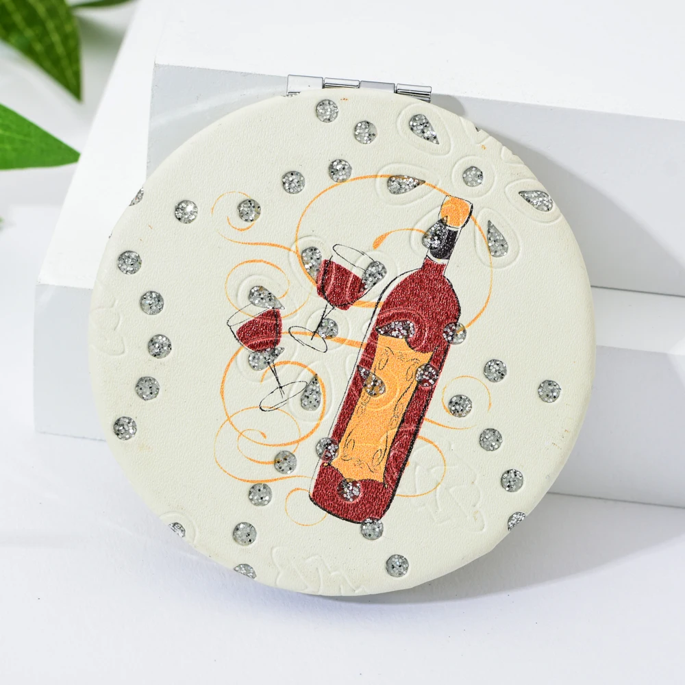 Новый дизайн модный косметический инструмент двухсторонние зеркала для макияжа