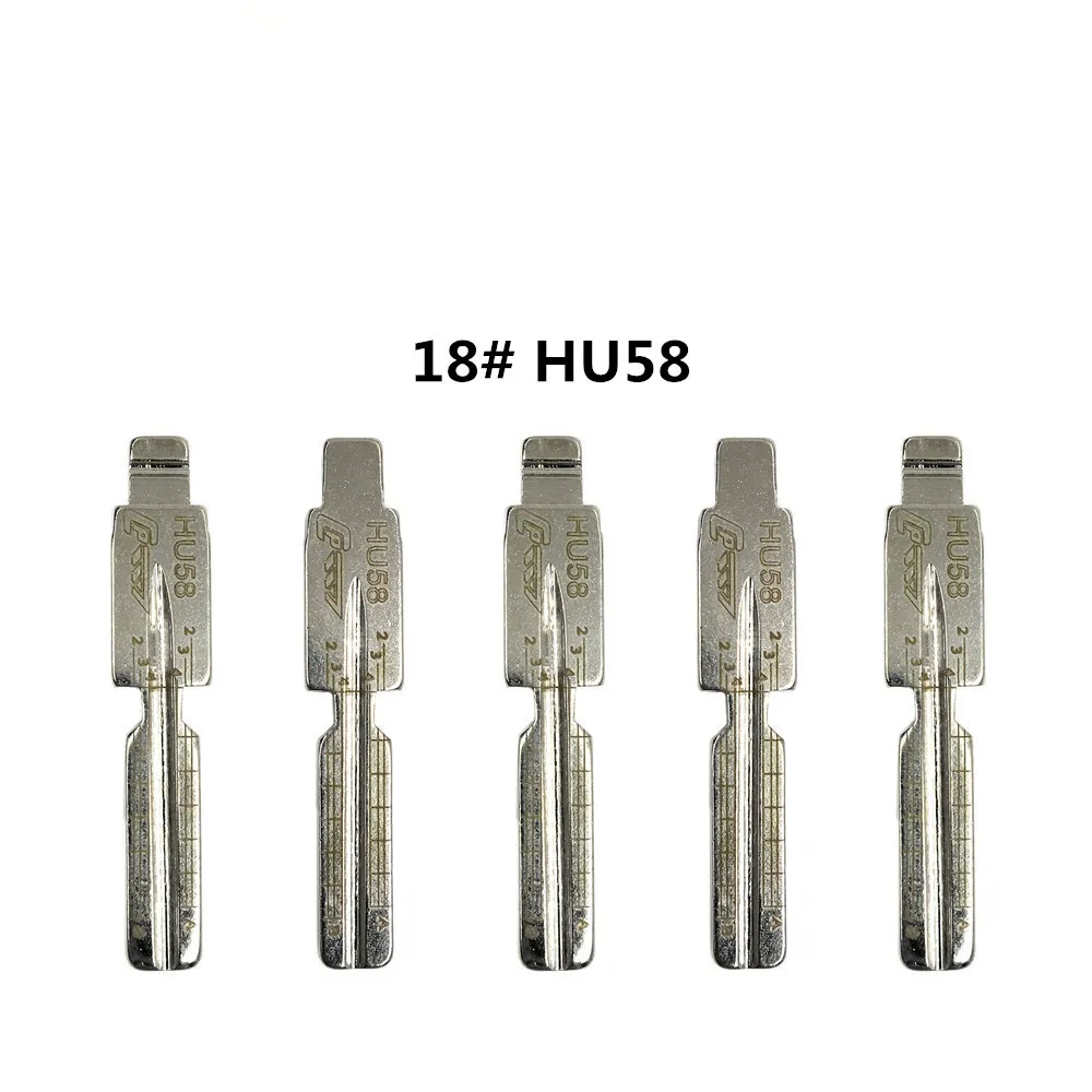HKCYSEA 10 шт./лот необработанный Металл 2 в 1 LiShi Scale Blank Выгравированная линия KEYDIY