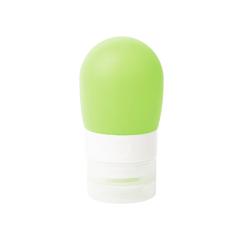 38ML-Green Портативная силиконовая бутылка для многоразового использования пустой Упаковочный пресс для лосьона шампунь Косметическая легкосжимаемая тара 38 мл 60 мл 80 мл - Цвет: 38ML-Green