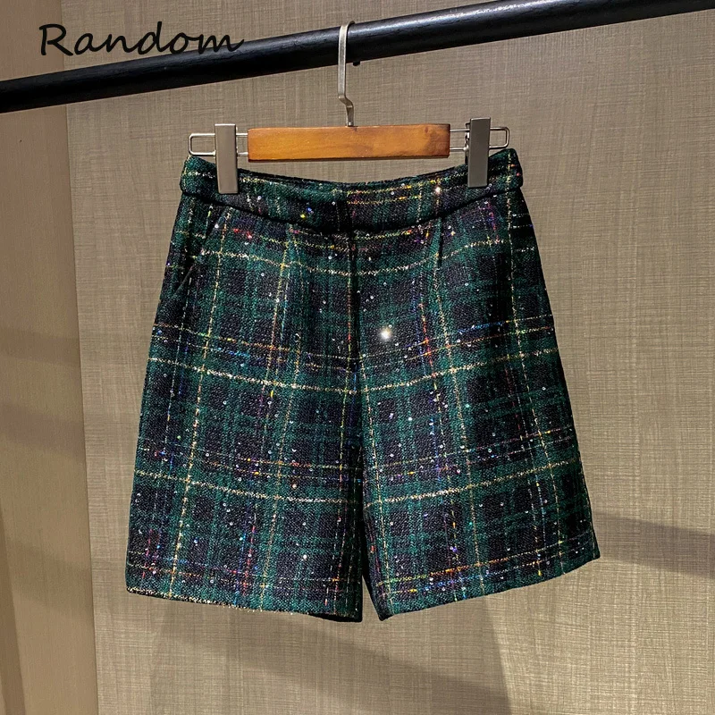 Женский твидовый костюм элегантный жаккардовый пиджак и короткие брюки комплект