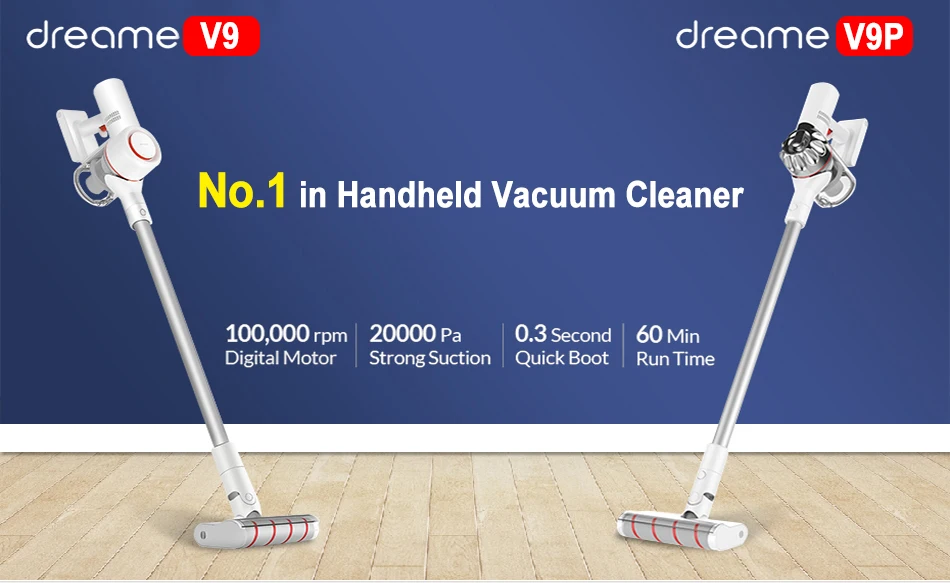Dreame V9 пылесос беспроводной циклонный фильтр Ручной беспроводной Mi ковер развертки пылесборник домашний пылесос портативный