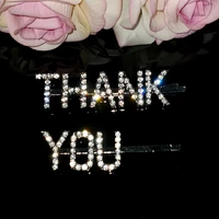 neobling original saying words hairclips thank you%e2%80%9c hairpins letters bobby pins unique gift 2pcsset drop shipping available