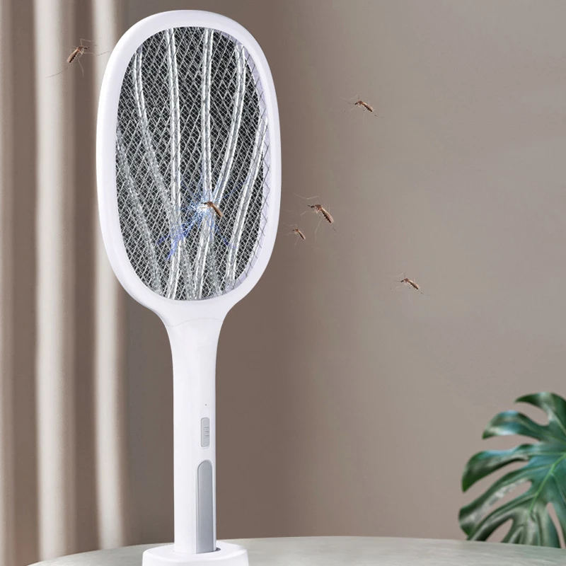 

Kills Flies Zapper Lamp Portable Insect Killer Summer Fly Swatter Electric Mosquito Killer Racket Bug Antimosquito Rechargeable