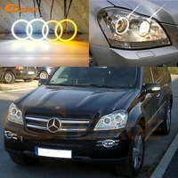 for mercedes benz gls class x164 gl 320 350 420 450 500 ultra bright day light turn signal smd led angel eyes halo rings kit