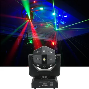 3 в 1 светодиодный лазерный прожектор с движущейся головкой, неограниченный вращающийся диджейский лазер, диско, светодиодный стробоскоп с хорошим эффектом, Используется Вечерние, KTV, ночного клуба, бара