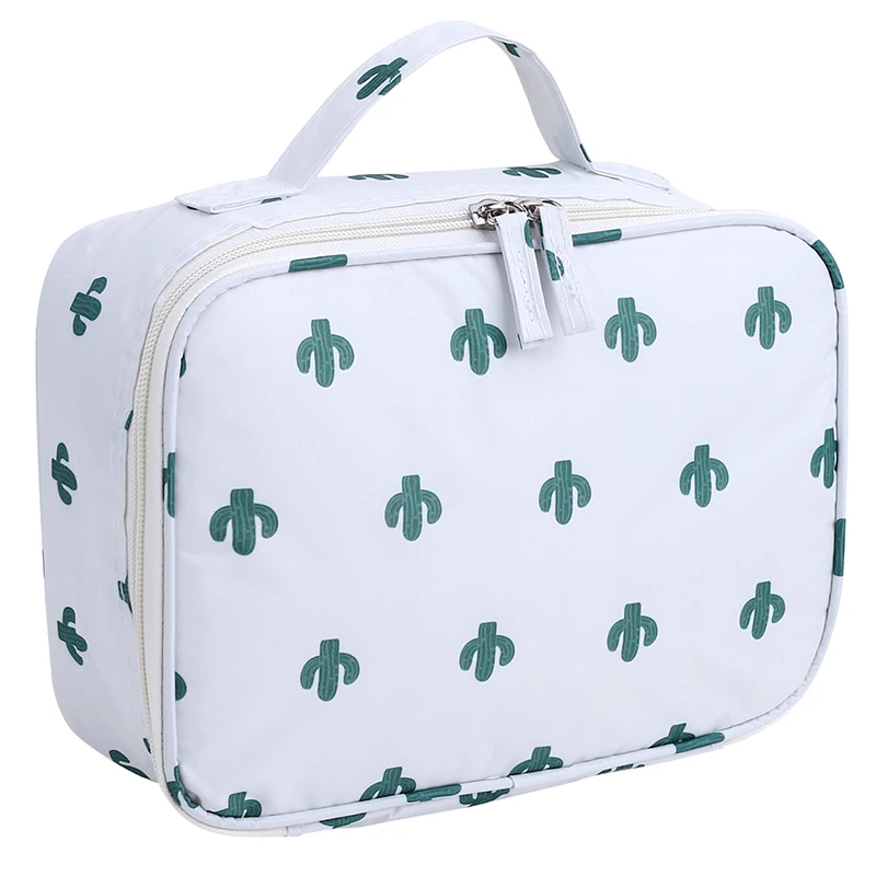 Женская портативная косметичка для туалетных принадлежностей вместительная