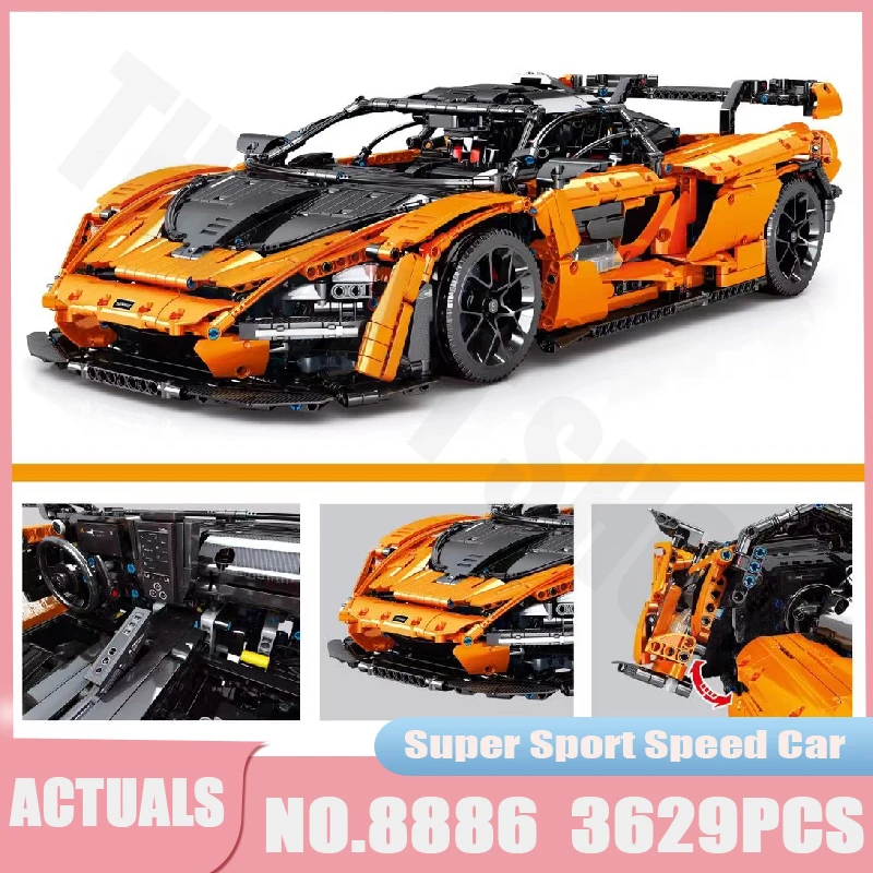 

TECHINQUE Blocks Super Sport Racing Car Model MOC 8886 City Speed RC Vehicle 1:8 Building Toys For Kids Boys Christmas Gifts
