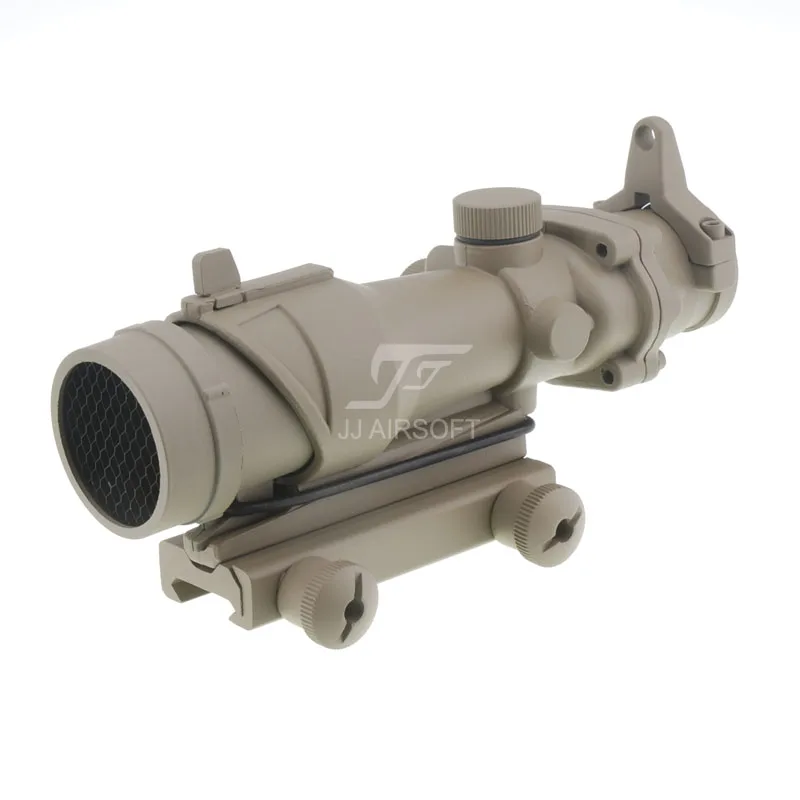 Прицел JJ Airsoft ACOG Style 4x32 с Killflash / Kill Flash (черный/коричневый) Бесплатная доставка