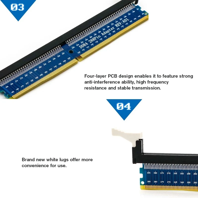 Новый DDR4 288Pin DIMM адаптер карты памяти тестер защиты схема расширения платы для