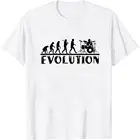 Футболка с изображением барабана, эволюции, смешная хипстерская футболка с изображением музыканта, барабана, юмора, летняя смешная футболка с изображением эволюции и короткими рукавами