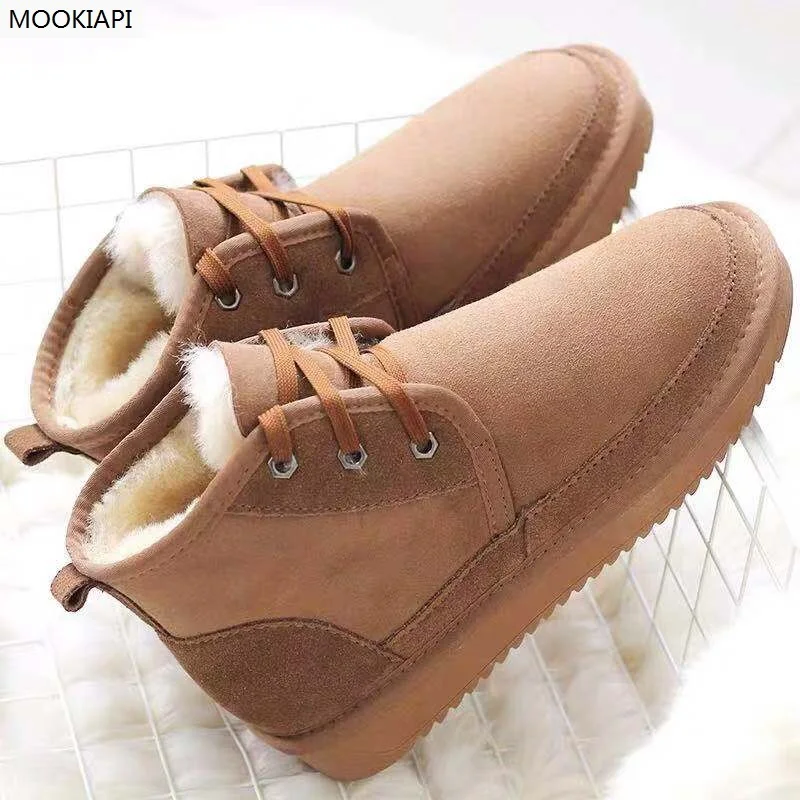 Новейшие Женские ботинки в австралийском стиле с короткими ремешками 2019 г.