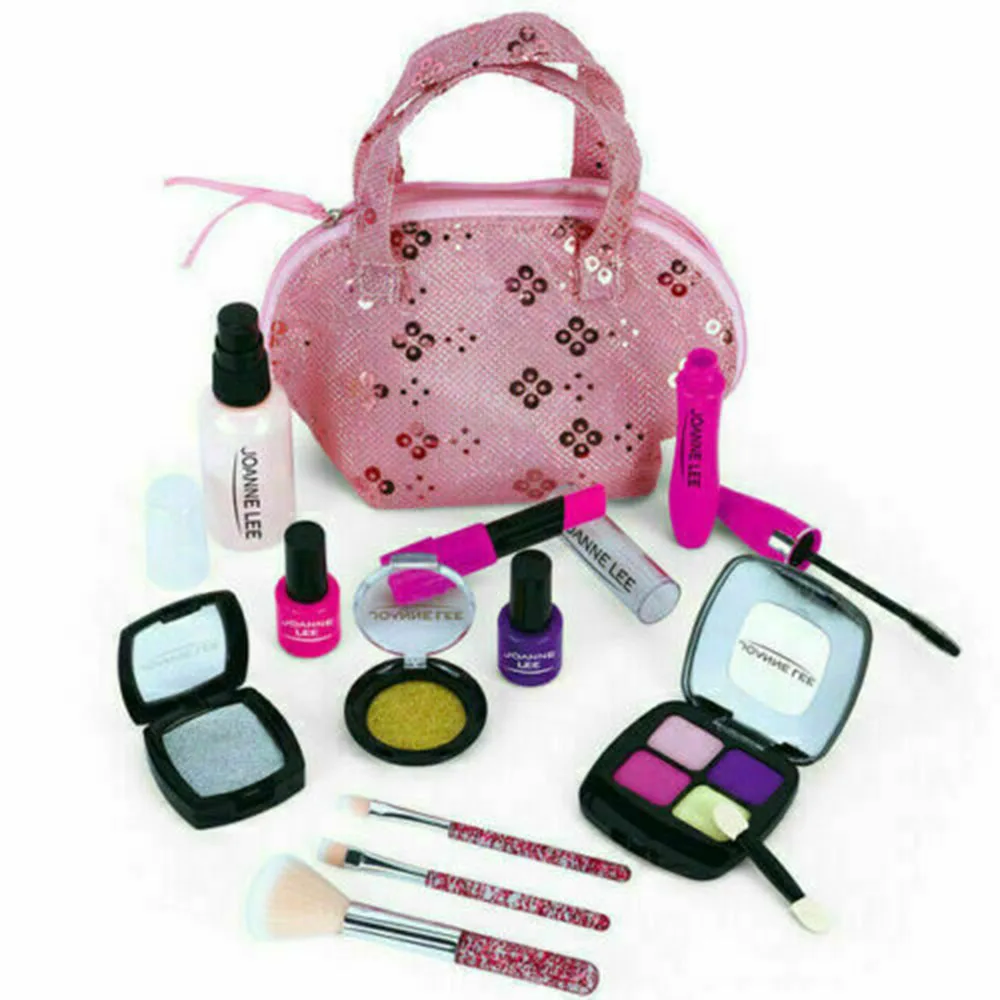 

1Set Makeup Box Pretend Play Cosmetics Kit For Girls Simulation Eye shadow Lipstick Palette Beauty Toys For Kids Favor Gifts