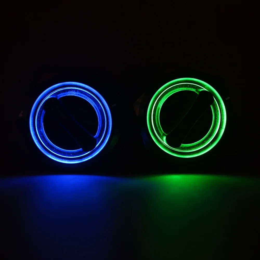 Металлический поворотный нажимной кнопки 19 мм светодиодный латунный 2 или 3