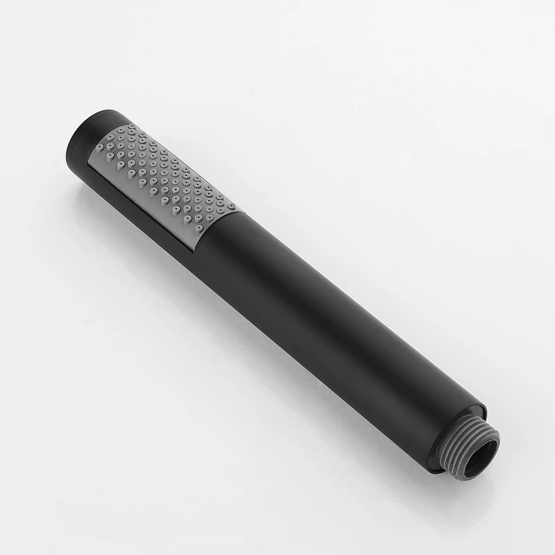 Матовая черная твердая латунная ручка для душа головка с регулируемой