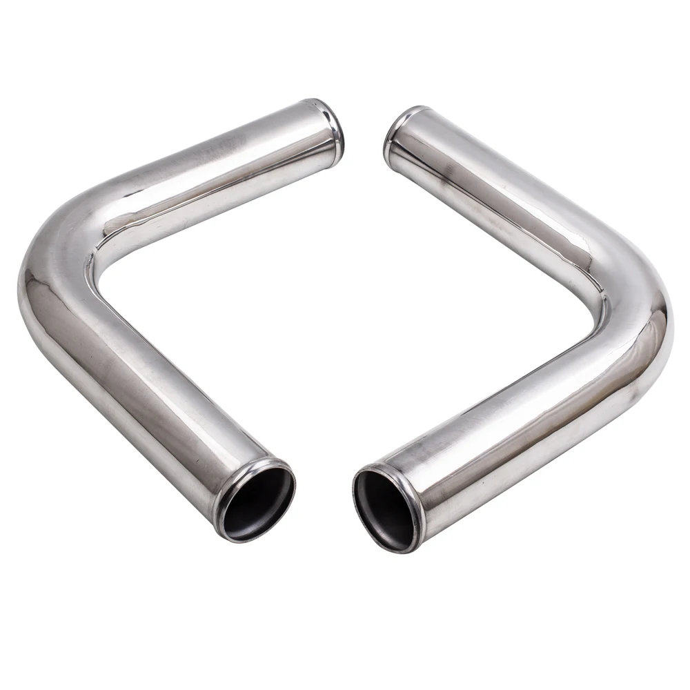 2 5 дюйма 63 мм алюминиевый Универсальный интеркулер Комплект труб Turbo Новые U