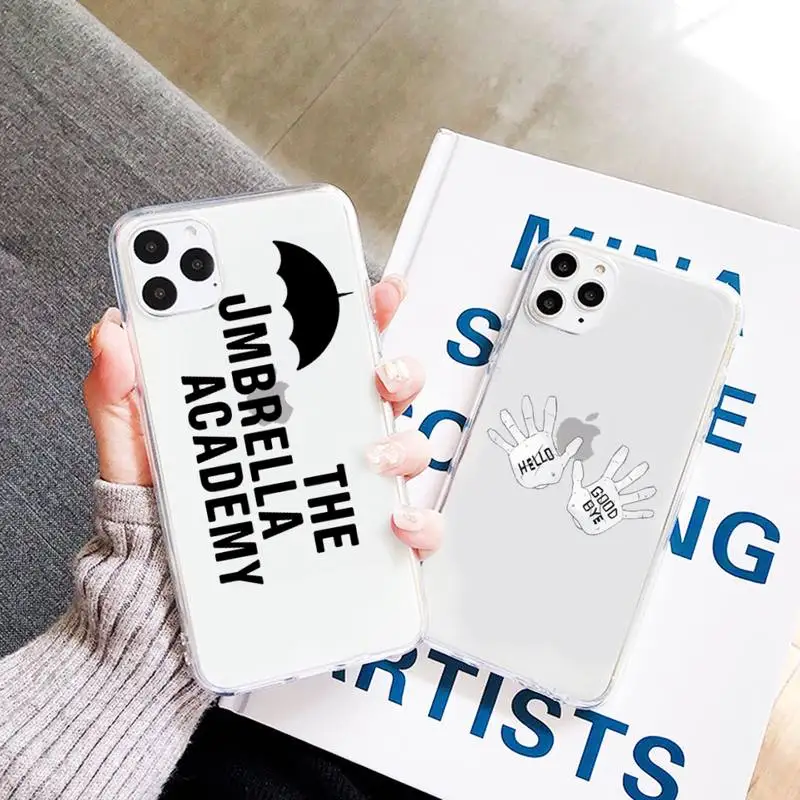 

The Umbrella Academy Phone Case Transparent Clear for iPhone 11 12 mini pro XS MAX 7 8 6 6S Plus X 5S SE 2020 XR