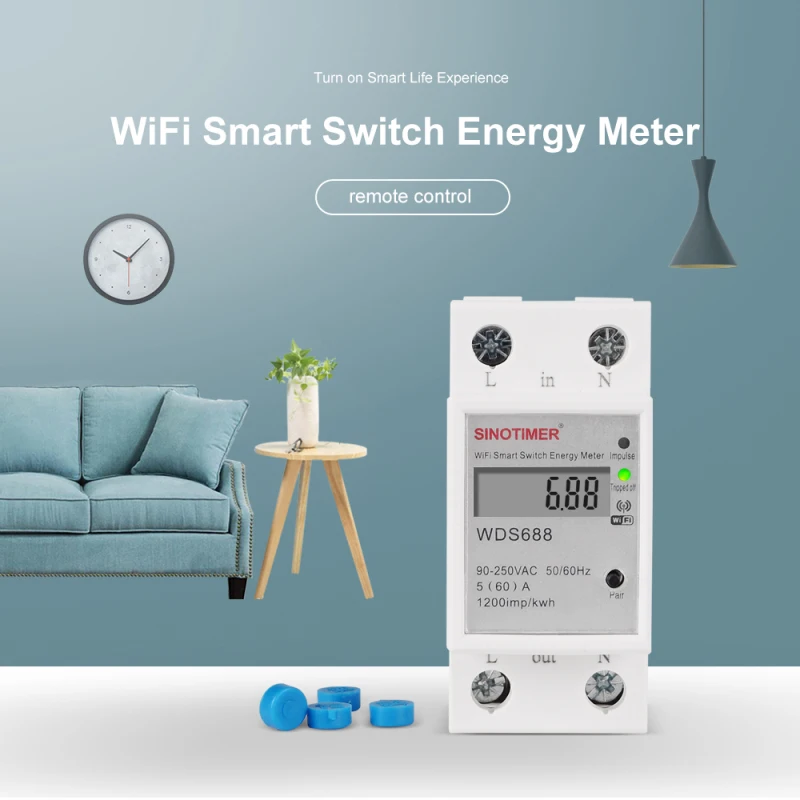 90-250V WI-FI время замера счетчик энергии умный замер переключатель тока Напряжение