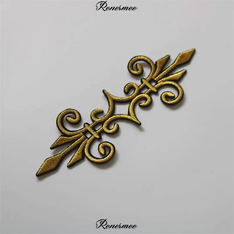 3 шт. Золотая аппликация одежды обувь вышивка патч Ткань стикер Железный на