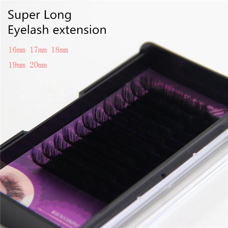 Jadecolier Новый 15 мм/16 мм/17 мм/18 мм/19 мм/20 мм Супер длинная отдельные ресницы