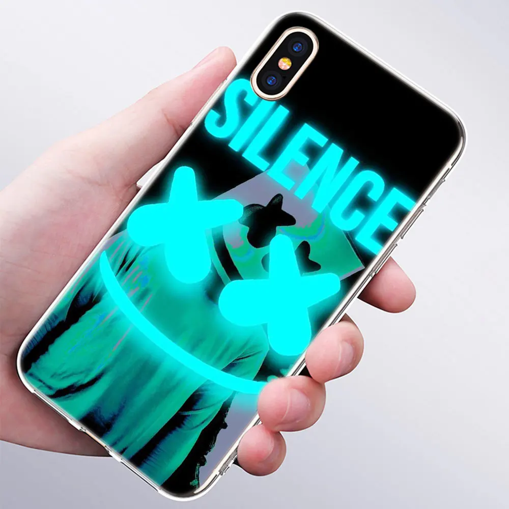 007 Роскошный мягкий силиконовый чехол для телефона DJ marshmallow для Apple iPhone 11 Pro XS Max X XR 6 6S 7 8 Plus 5 5S SE Модный чехол - Цвет: 007