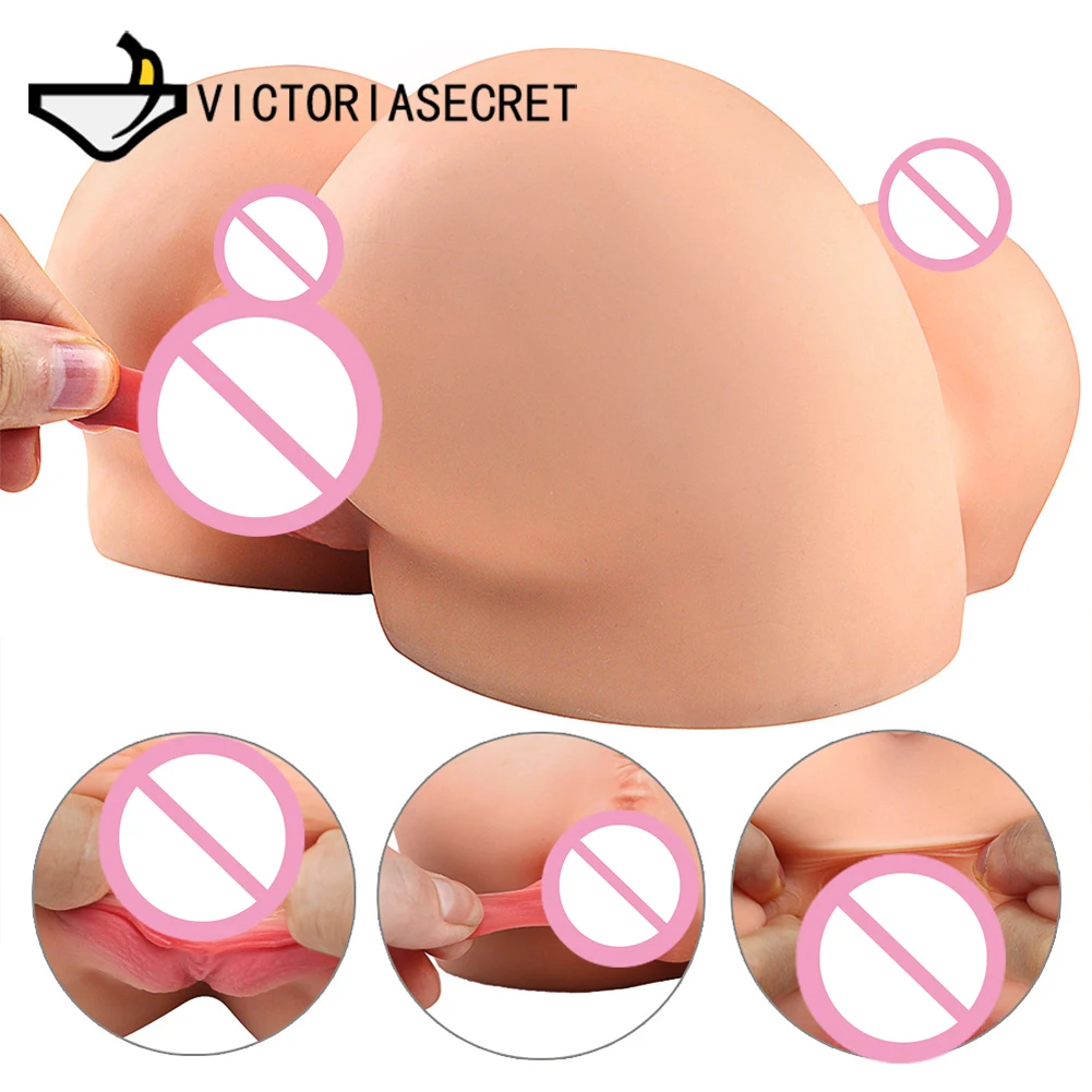 Силиконовый зад 3D секс-игрушки для взрослых Вагина Анальный двойной канал