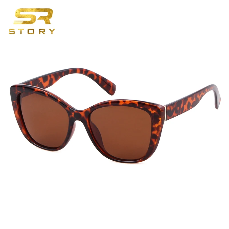 

STORY fashion Cat eye Polarized Women Sunglasses brand designer shades for women Sun glasses cateye pink UV400