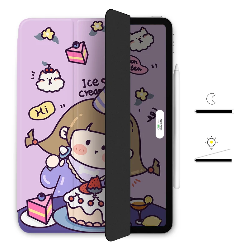 Магнитный смарт чехол для 9 7 дюймового iPad Pro с держателем карандашей 4 го