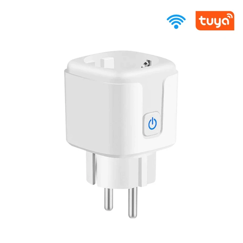 Intelligent Socket Tuya WiFi EU Smart Plug Adapter Wifi Switch Compatible with Alexa Voice Control 16A Life | Электроника