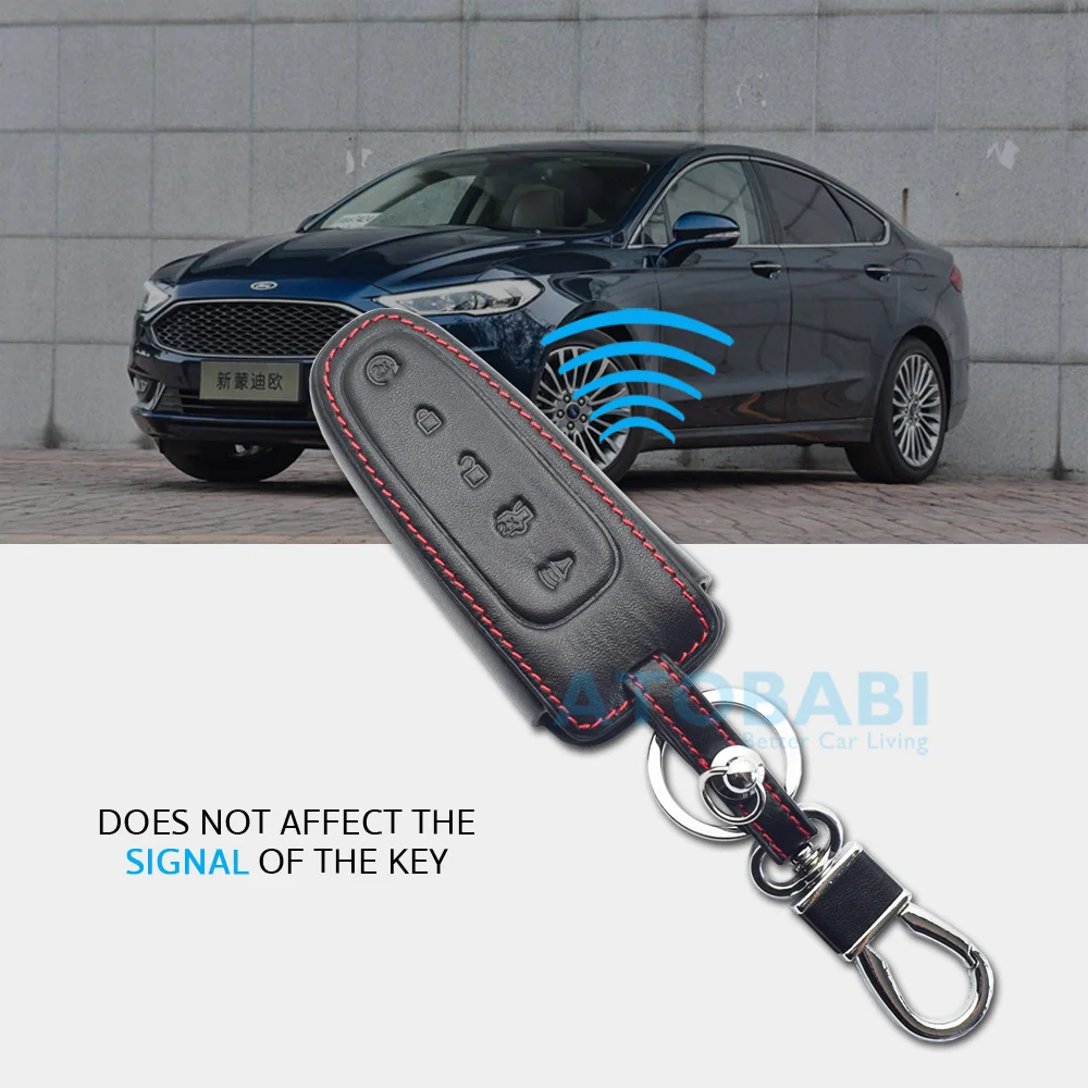 Кожаный чехол для автомобильного ключа Ford C Max Edge удаленное управление гибкий
