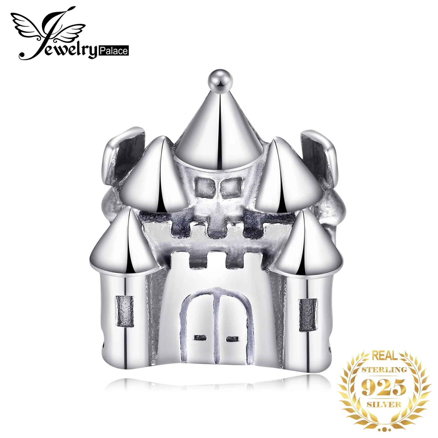 Jewelrypalace стерлингового серебра 925 сказочный замок бисер Подвески Fit Браслеты