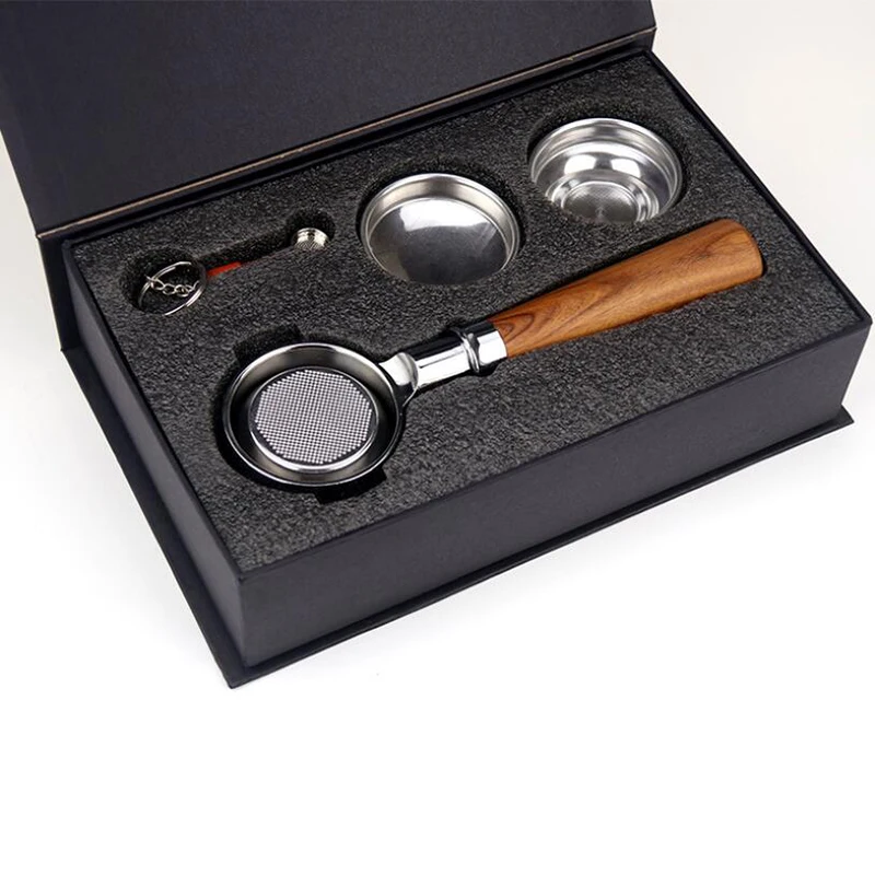 58 мм бездонного Portafilter Нержавеющая сталь профессиональная эспрессо Кофе машина