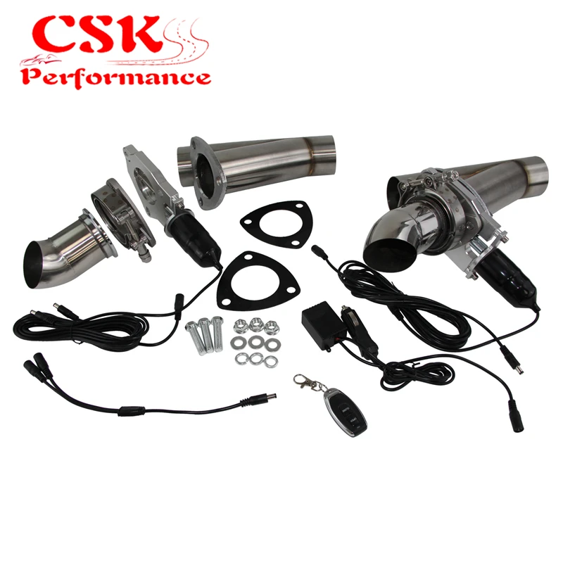 Двойной выхлопной выпускной клапан Catback вырез система E-Cut клапанов комплект