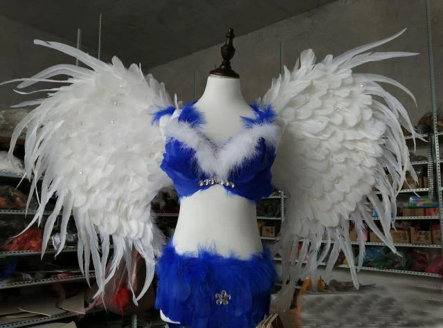 

Pure White Adult angel wings show props cosply custume