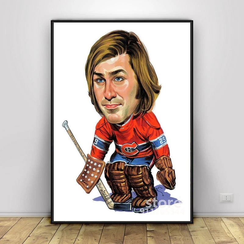

Ken Dryden Canvas Painting Scandinavian Wall Art Pictures Prints and Posters for Living Room Décor