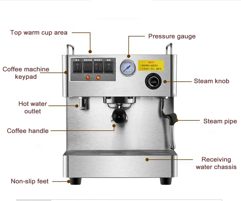 Полностью автоматическая кофемашина для эспрессо 15 бар Бытовая Коммерческая