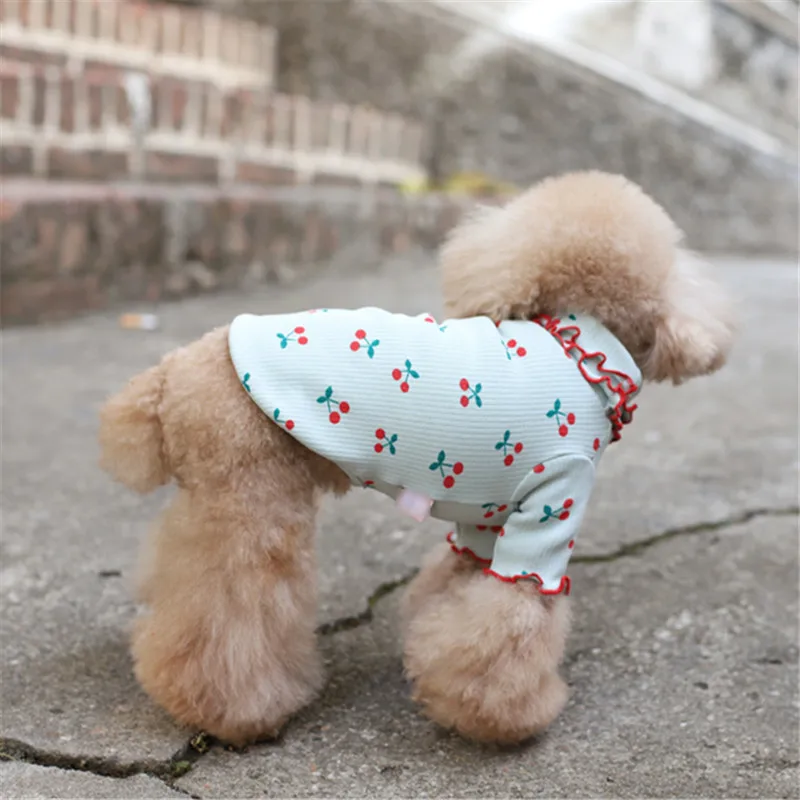 

Spring Cotton Dog T-shirt Autumn Dogs Clothes Pajamas Casual Cat Puppy Chihuahua Yorkie Small Dog Poodle Pomeranian Clothing