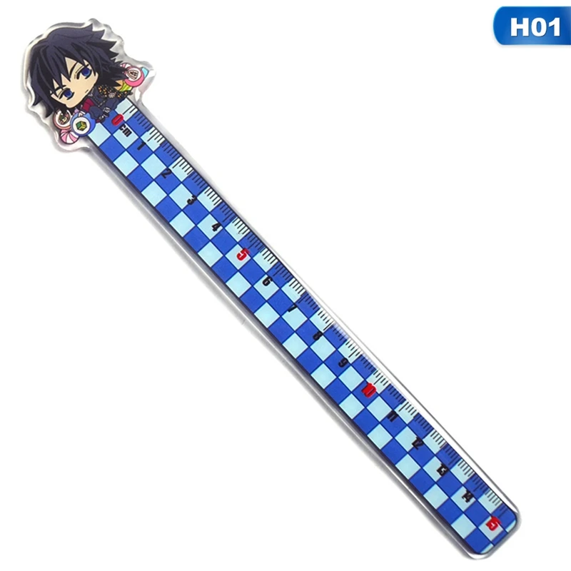 

Anime Demon Slayer: Kimetsu No Yaiba Kamado Tanjirou Cosplay Acrylic Ruler Students Cartoon Measure Ruler Gift