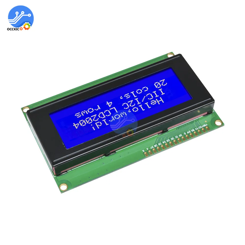 2004 ЖК-дисплей Экран модуль Синий Подсветка 5V HD44780 ЖК-дисплей плата контроллера межсоединений интегральных схем/I2C ЖК-дисплей Экран дисплея монитора для Arduino