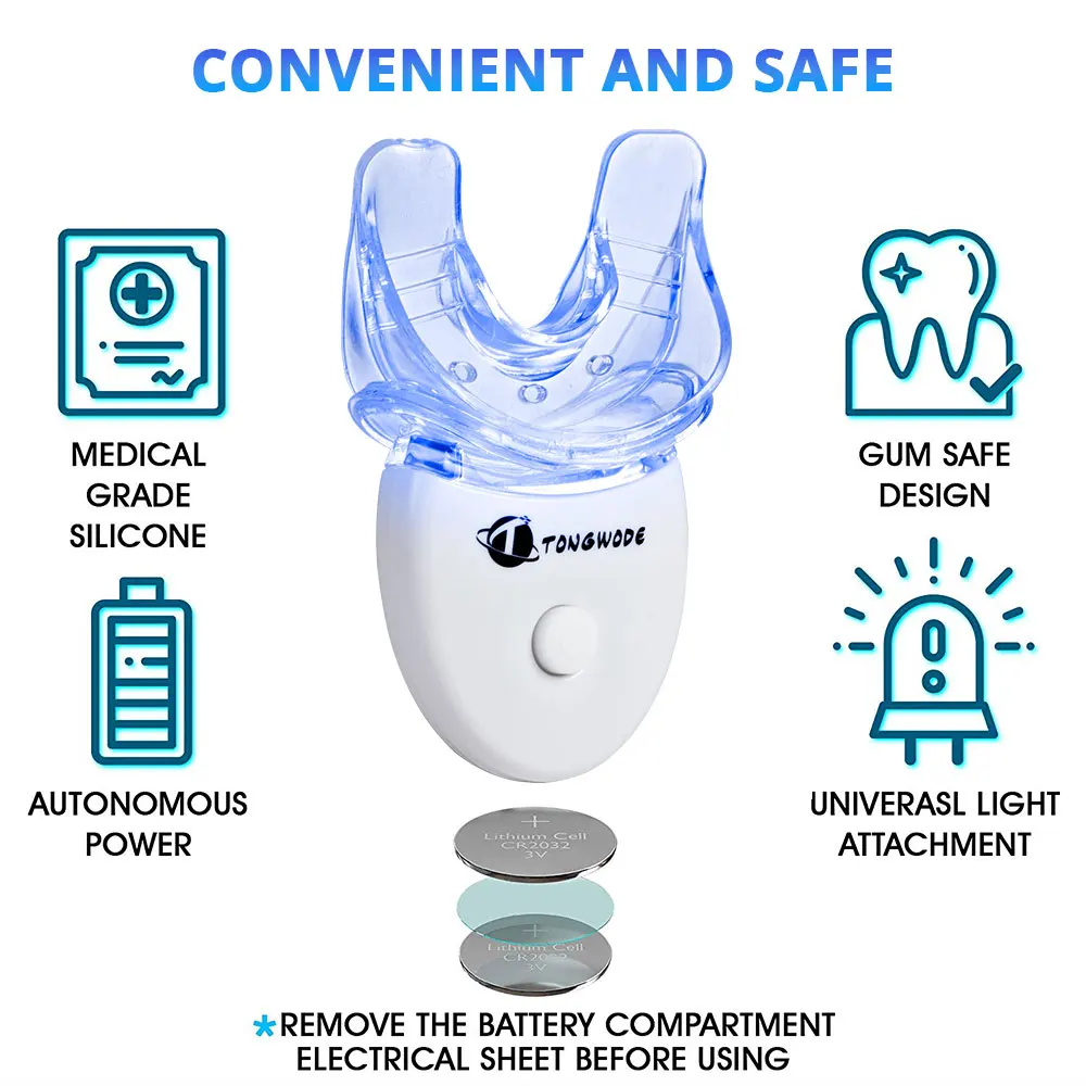 Набор для отбеливания зубов со светодиодной подсветкой портативный прибор ухода