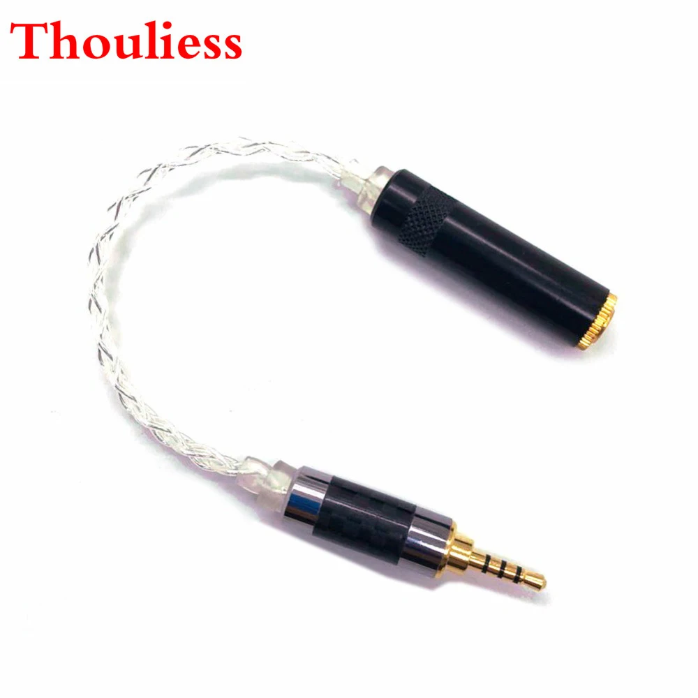 

Thouliess Free Shipping 10cm 2.5mm TRRS Balanced Male to 3.5mm Stereo Female Earphone Audio Adapter Cable