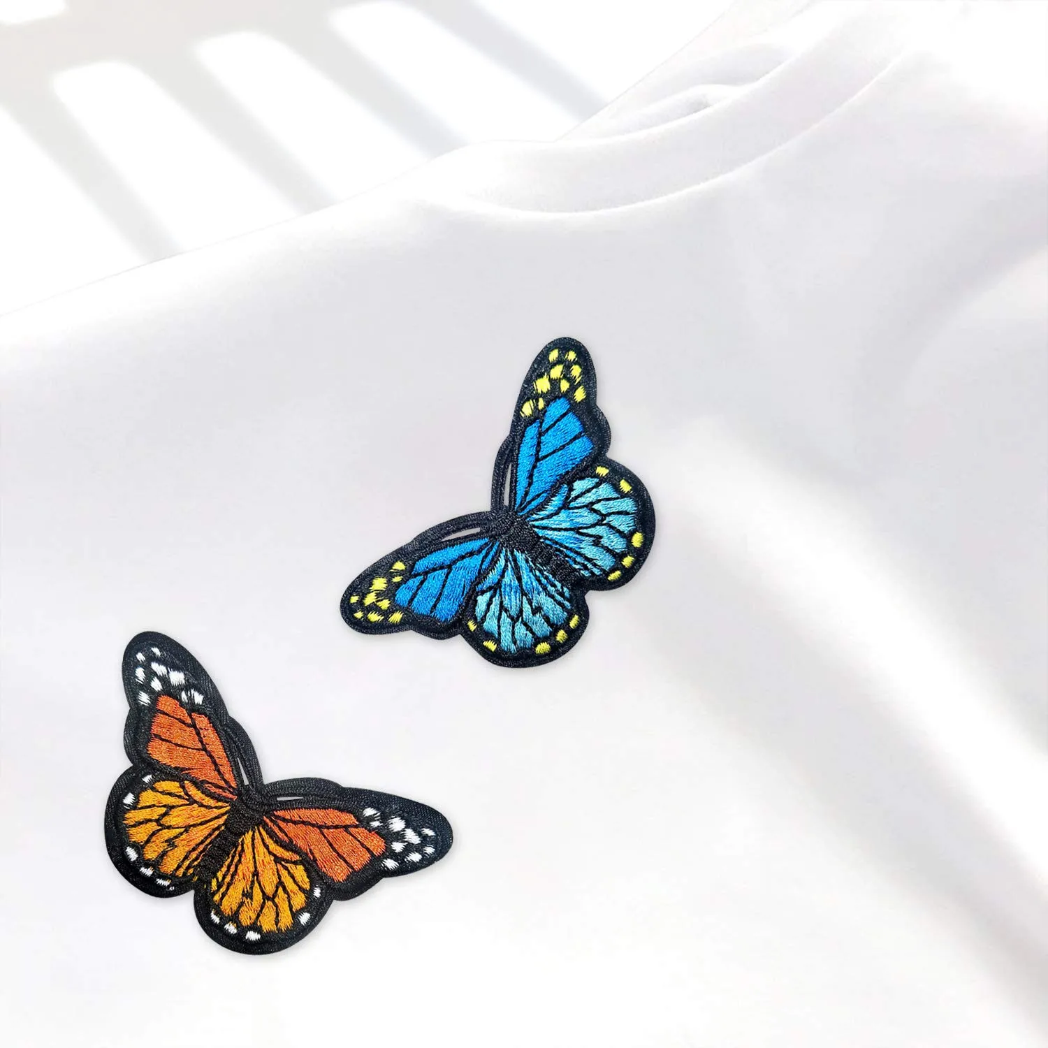 20 шт. нашивки с помощью утюга в виде бабочки аппликации для вышивки декоративно