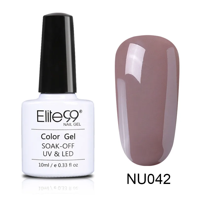 042 Elite99 10 мл Гель-лак телесного цвета Vernis Полупостоянный УФ-гель для ногтей гели для дизайна ногтей Эмаль лак для ногтей гель лак - Цвет: 042